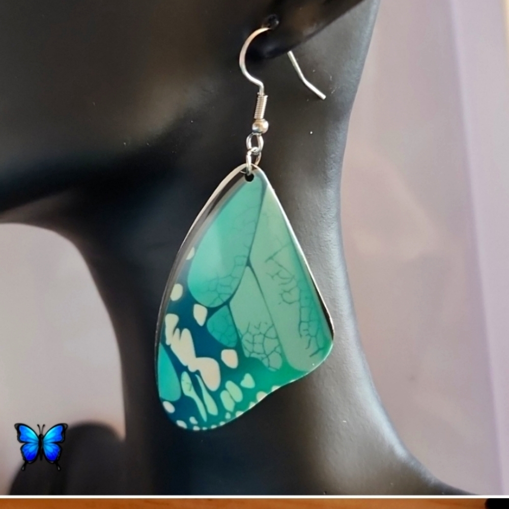 MONARCH Butterfly wing  Earrings🌱